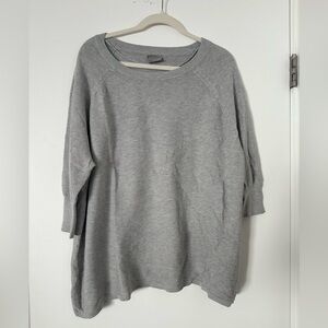 Vero Moda Women’s Grey Knit Pullover Sweater Size M – Hole Flaw